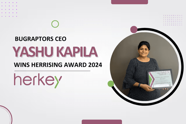BugRaptors CEO Yashu Kapila Wins HerRising Award 2024