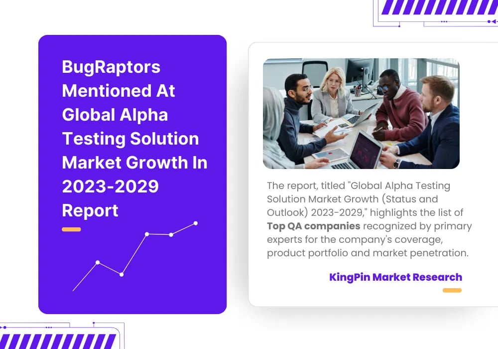 BugRaptors Mentioned At Global Alpha Testing Solution Market Growth In 2023-2029 Report