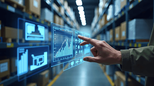 Professional working with technology to address challenges