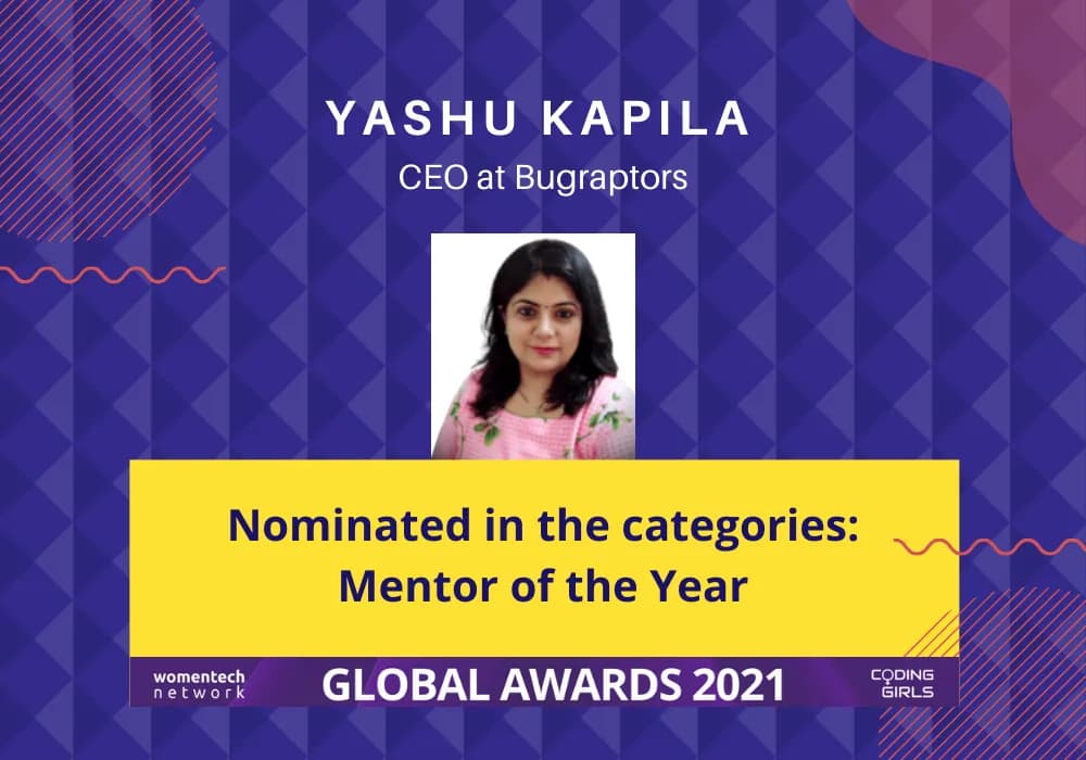 Yashu Kapila Nominated As Mentor Of The Year